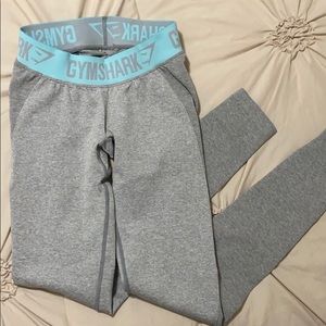 Gymshark Leggings! Teal Blue & Gray.